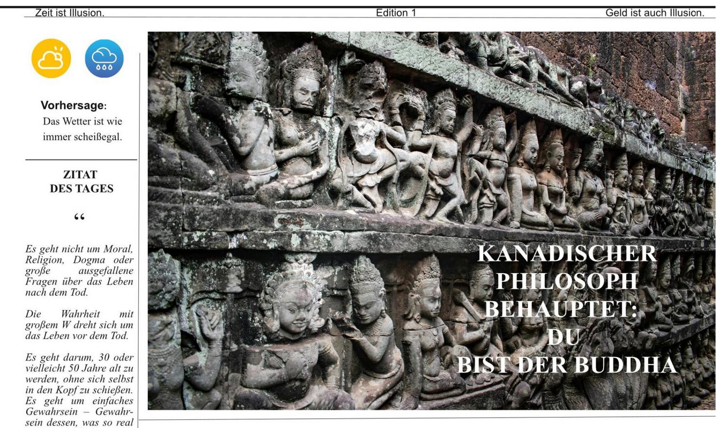 Du bist der Buddha